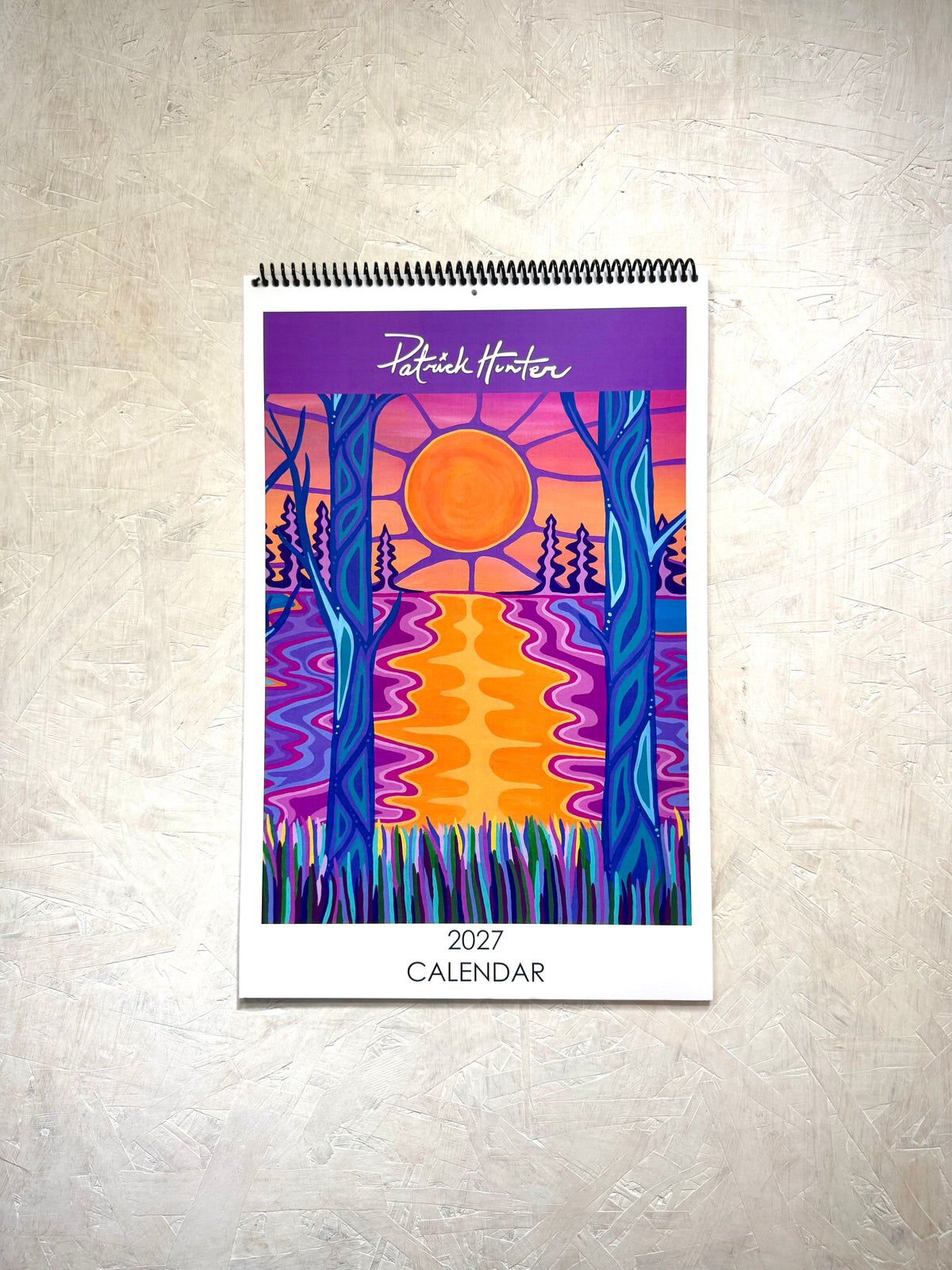 Patrick Hunter's 2027 Calendar, cover page showing a cropped version of the Ontario painting.